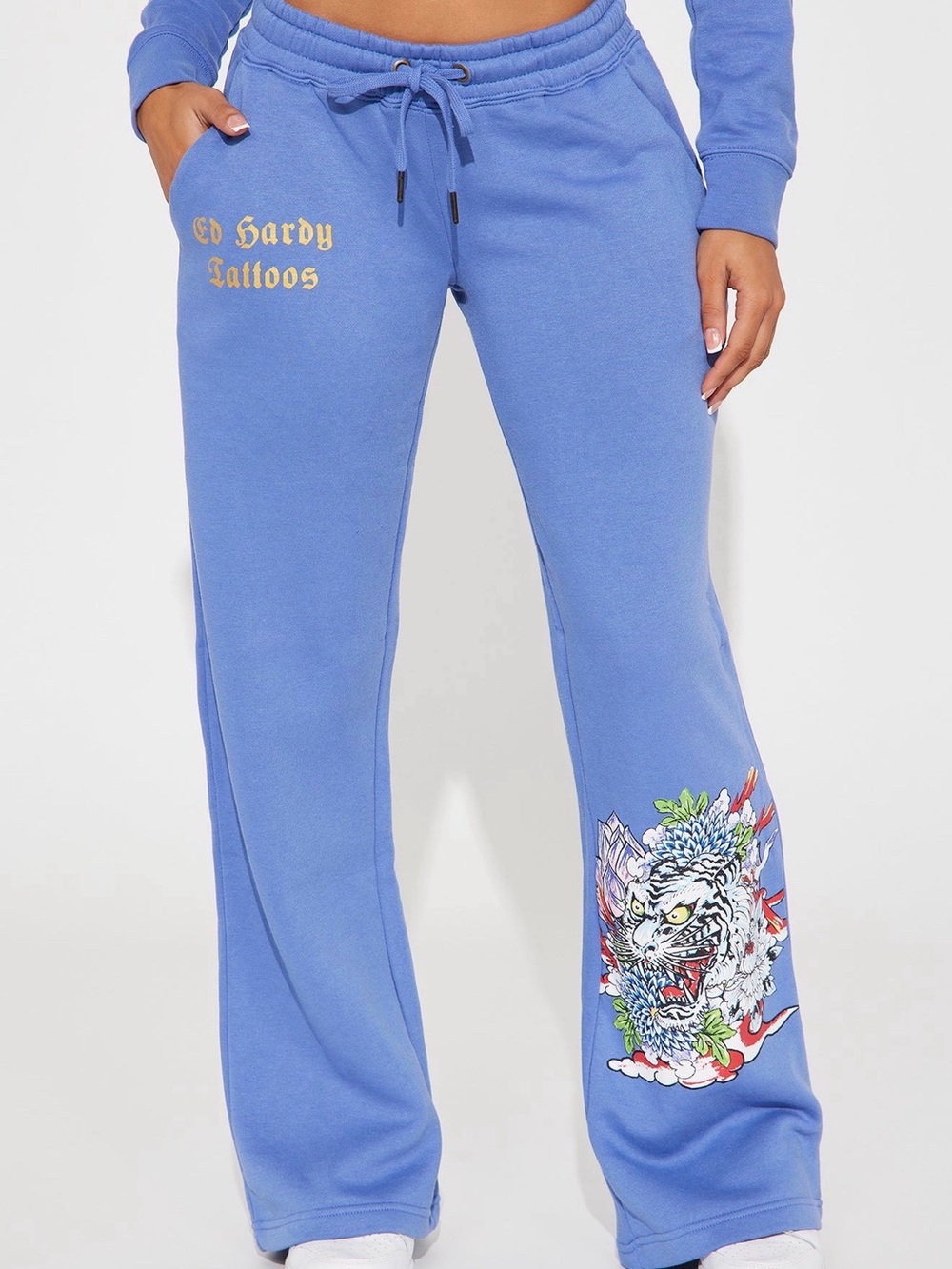 Ed Hardy - Love Lotus Wide Leg Pants 💙